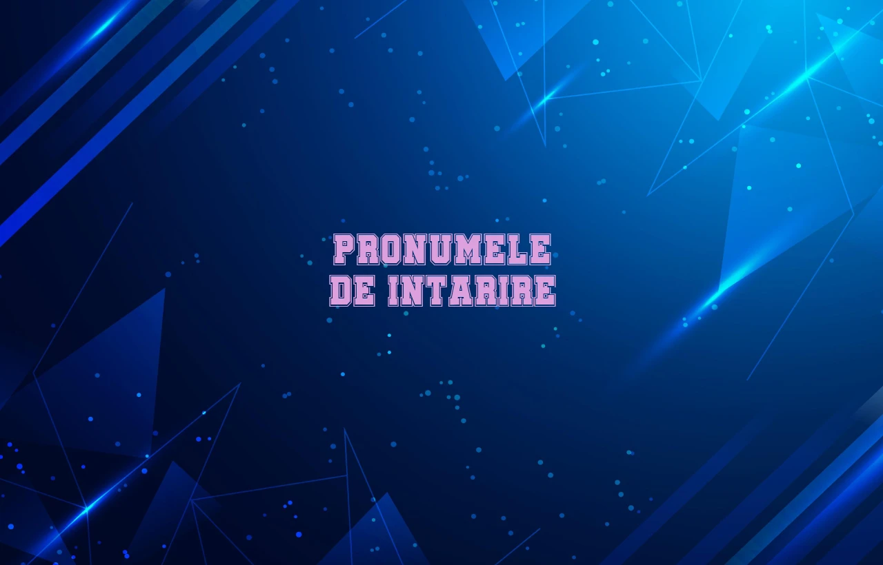 Pronumele de intarire Pronumele de intarire