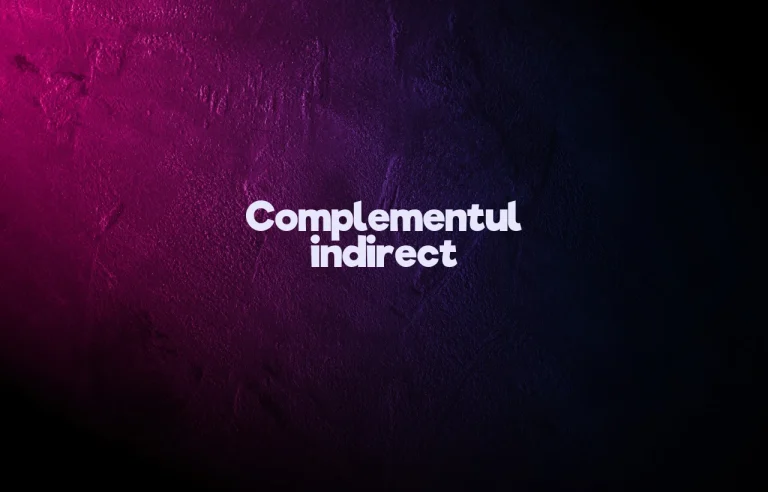complementul indirect