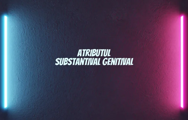 atribut substantival genitival