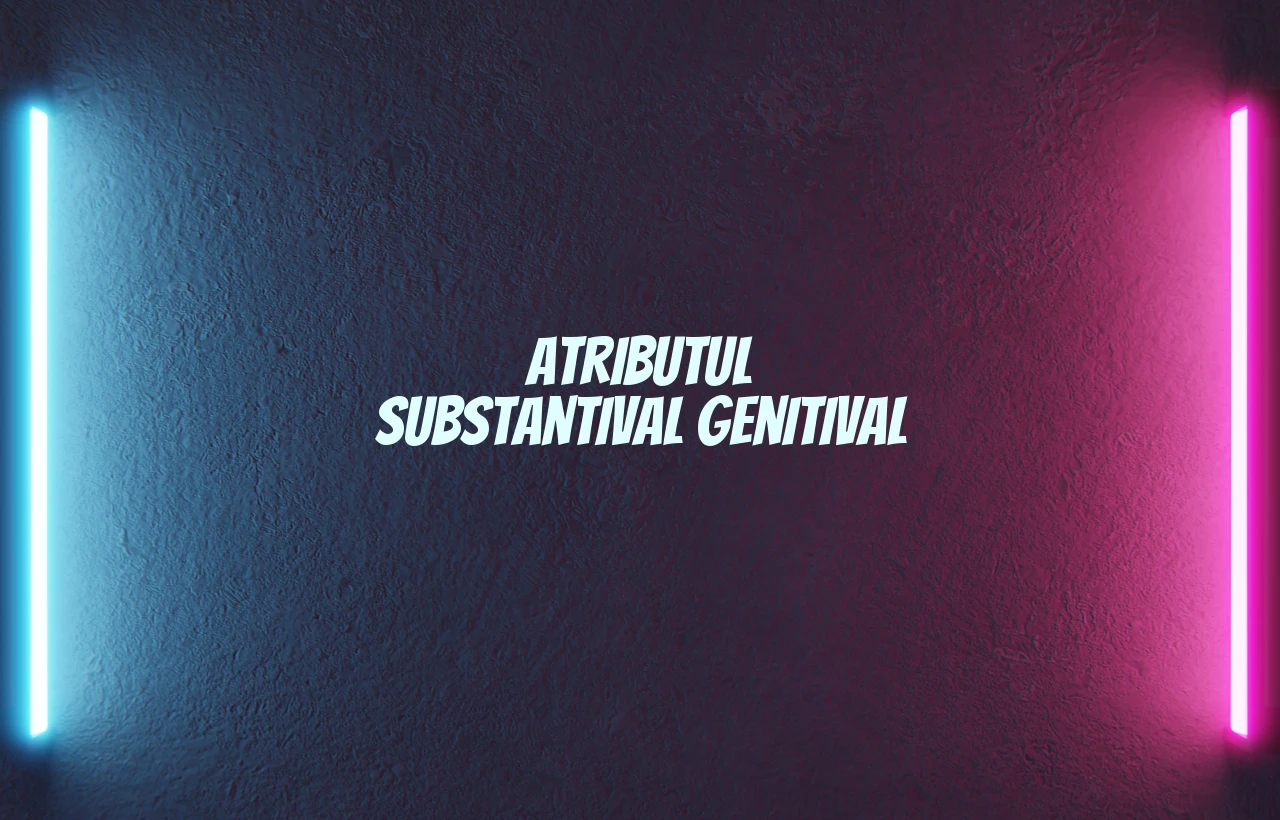 atribut substantival genitival