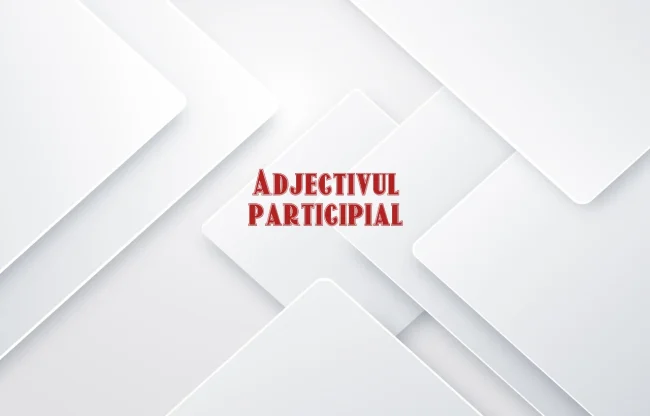 adjectivul participial