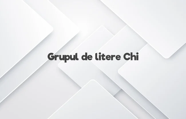 grupul de litere chi
