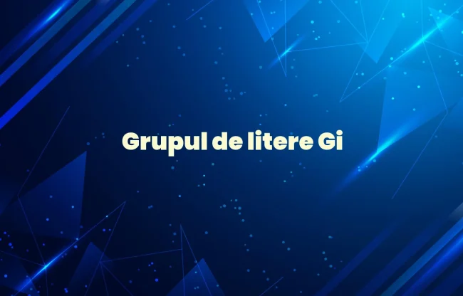 grupul de litere gi
