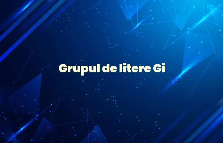 grupul de litere gi