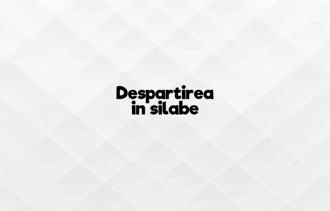 despartirea in silabe