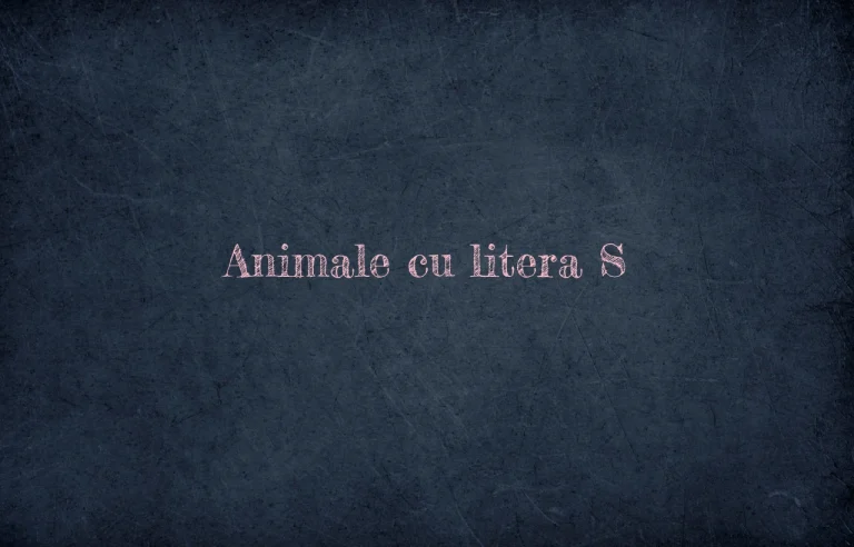animale cu litera s