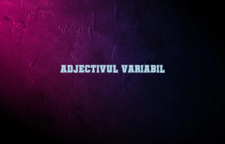 adjectiv variabil