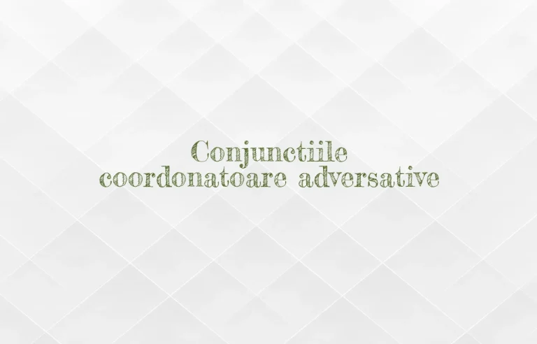 conjunctii coordonatoare adversative