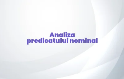 analiza predicat nominal