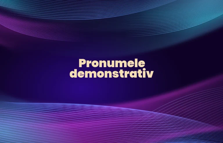 pronumele demonstrativ