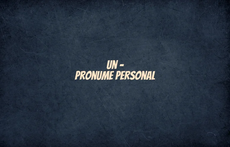 un pronume personal