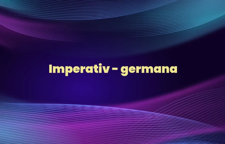 imperativ germana