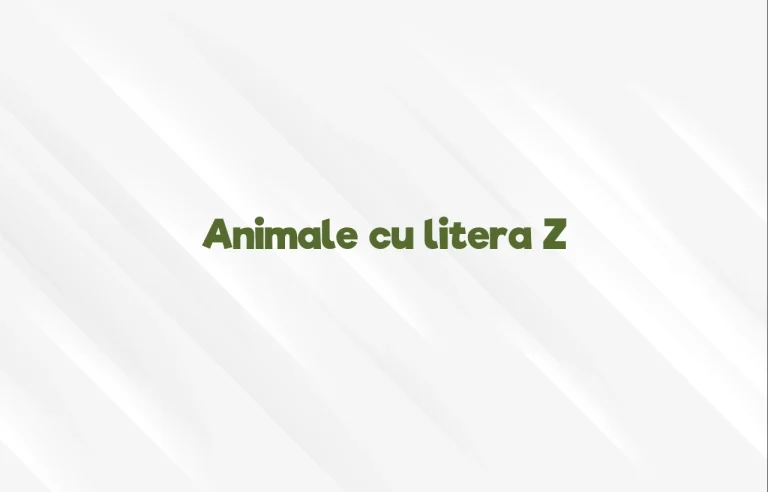 animale cu litera z