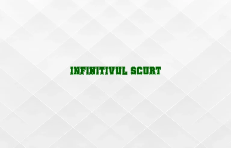 infinitiv scurt