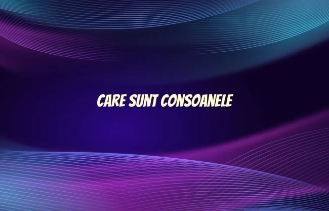 care sunt consoanele