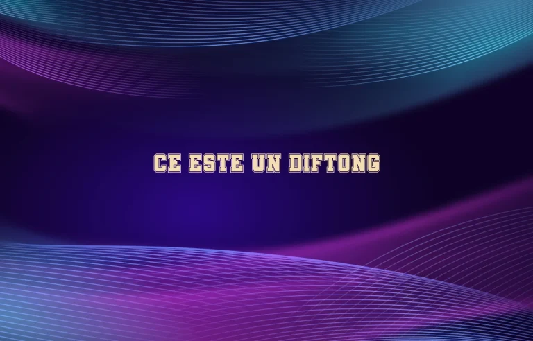 ce este un diftong