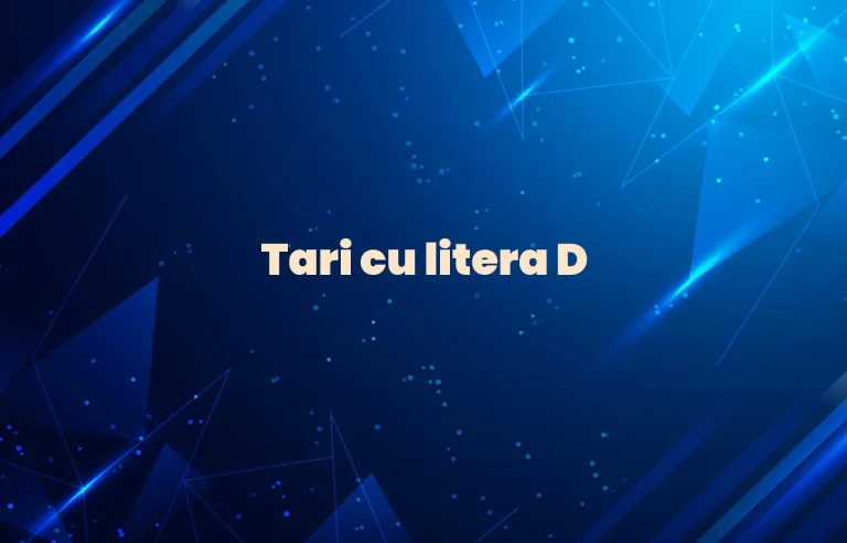 tari cu litera d