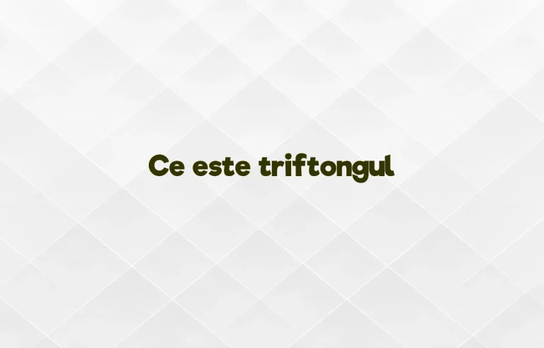 ce este triftongul