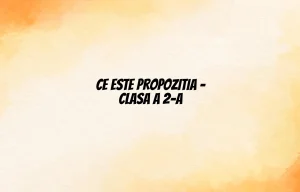 ce este propozitia clasa 2