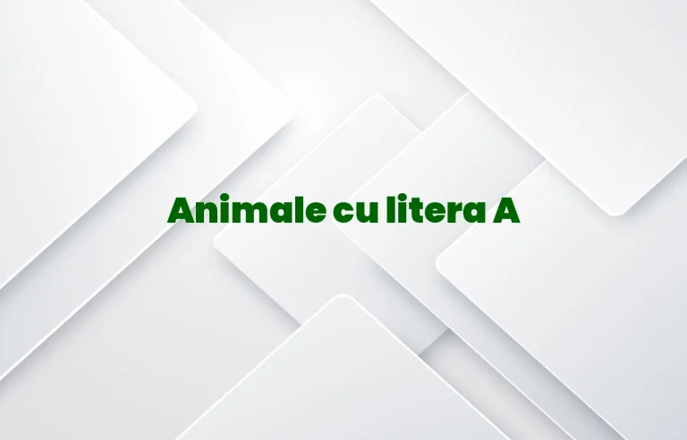animale cu litera a