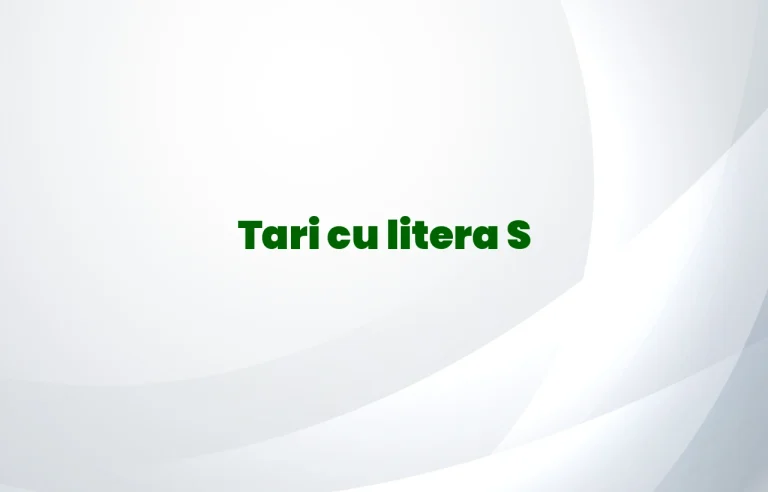 tari cu litera s