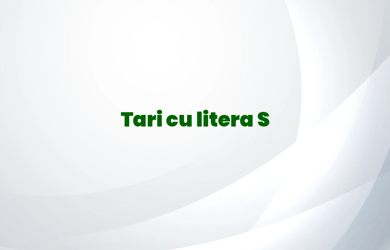 tari cu litera s