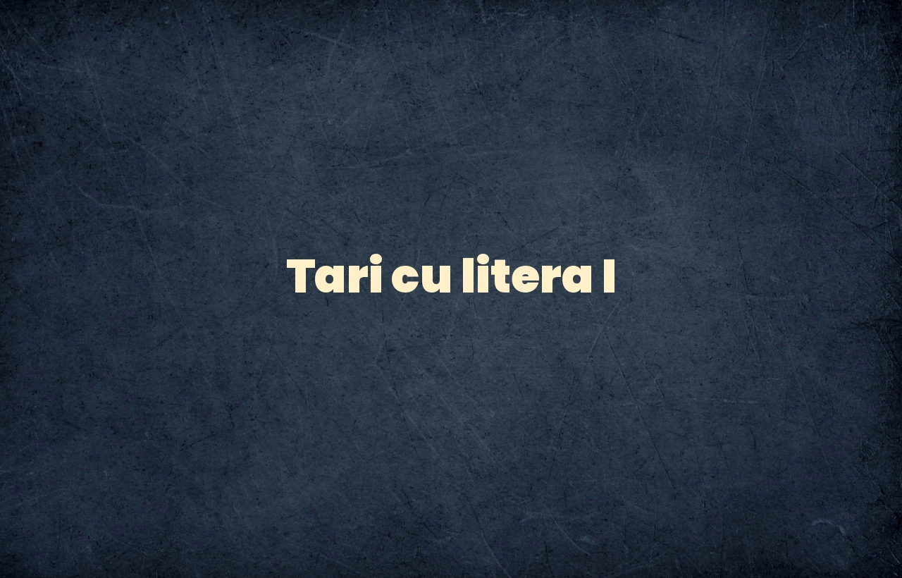 tari cu litera i