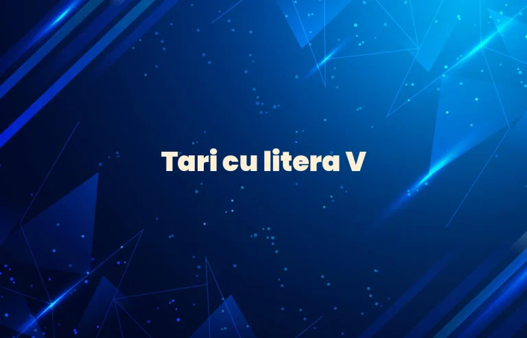 tari cu litera v