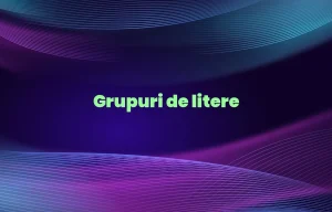 grupuri de litere