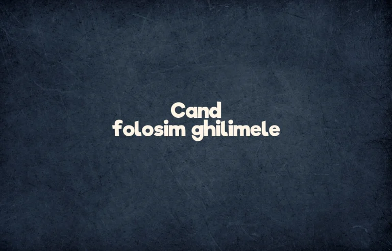 cand folosim ghilimele