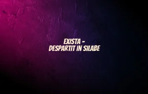 exista despartit in silabe