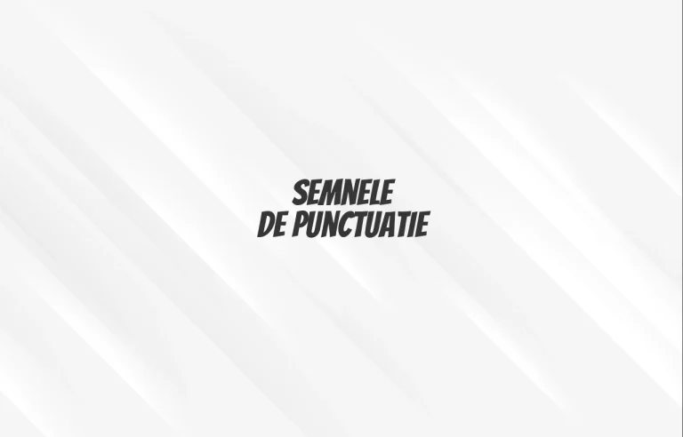 semnele de punctuatie