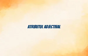 atribut adjectival