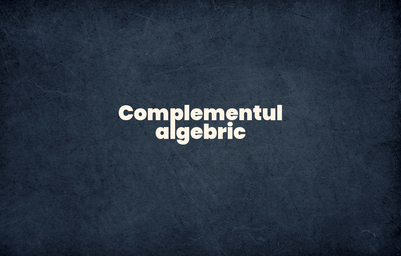complement algebric