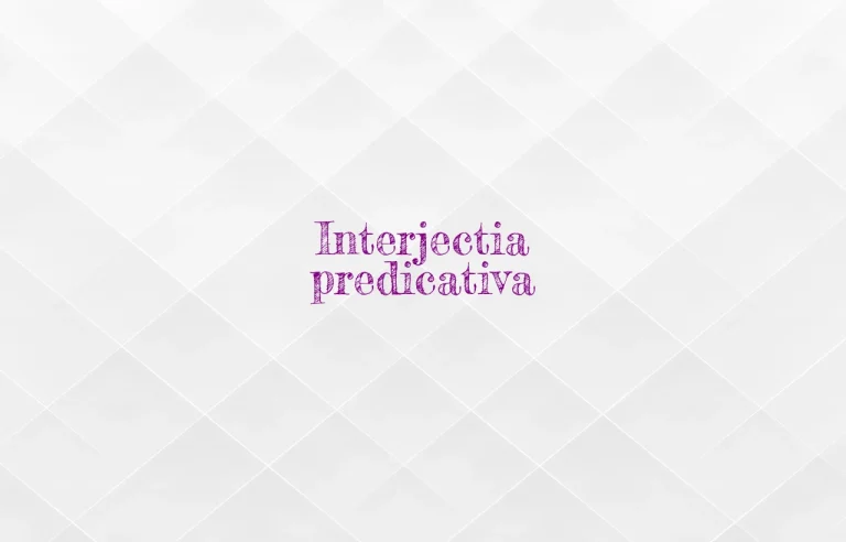 interjectie predicativa